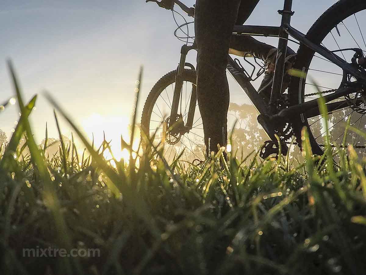 2009 Specialized Rockhopper sunrise photo in the grass