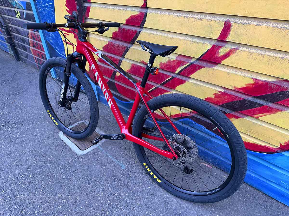 Red 2023 canyon Exceed CF 5 small frame