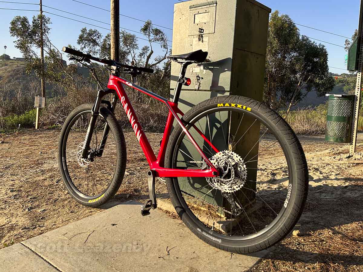 Maxxis hookworm road tires on a mountain bike